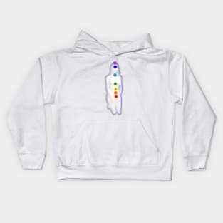 Chakra Mediation-White Kids Hoodie